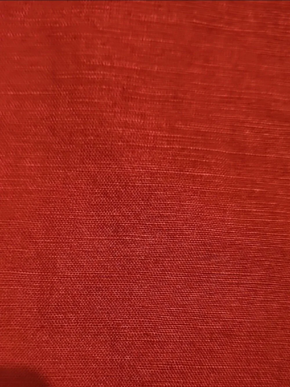 Ann Taylor Red Linen Blend Mini Skirt Sz 8 With Horizontal Pintuck Hemline